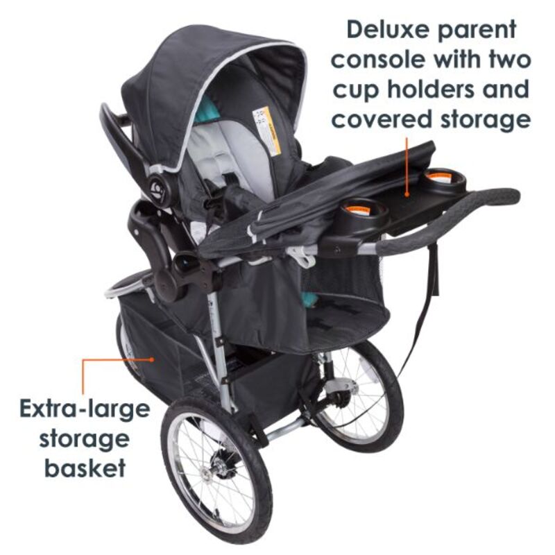 Babytrend Pathway Jogger Travel System, Blue green