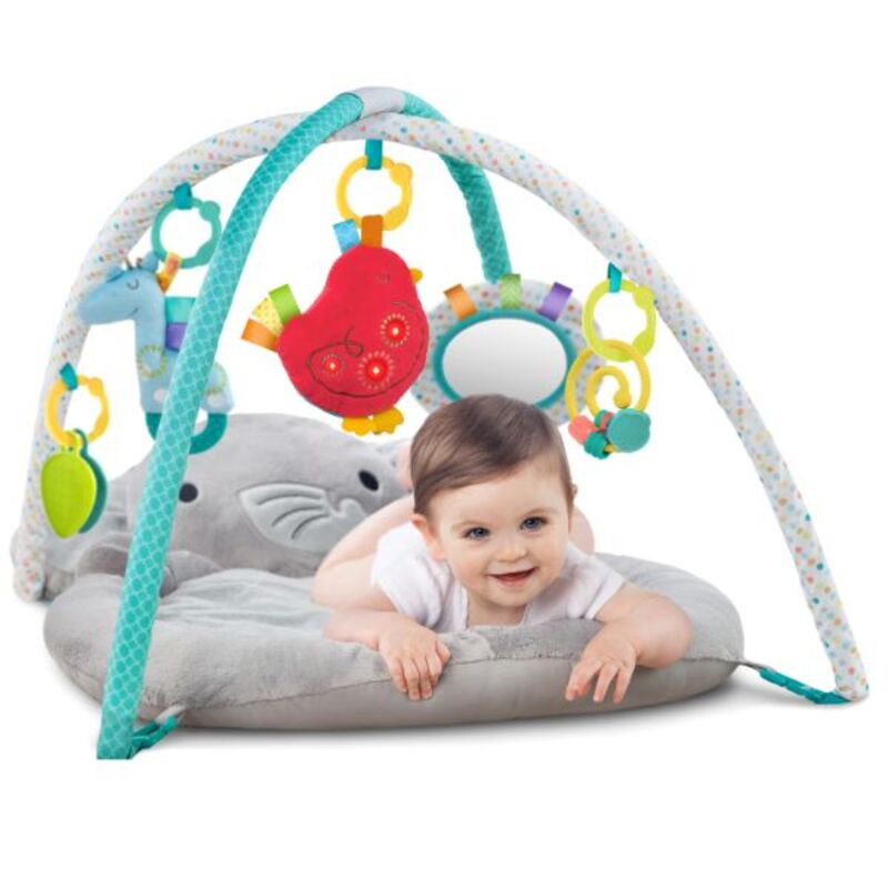 Bright Starts Enchanted Elephants Activity Gym, Grey