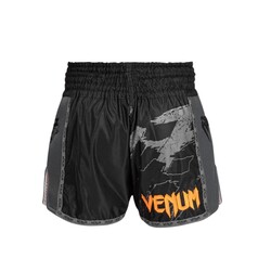 Venum S47 Muay Thai Short Black/Orange Large