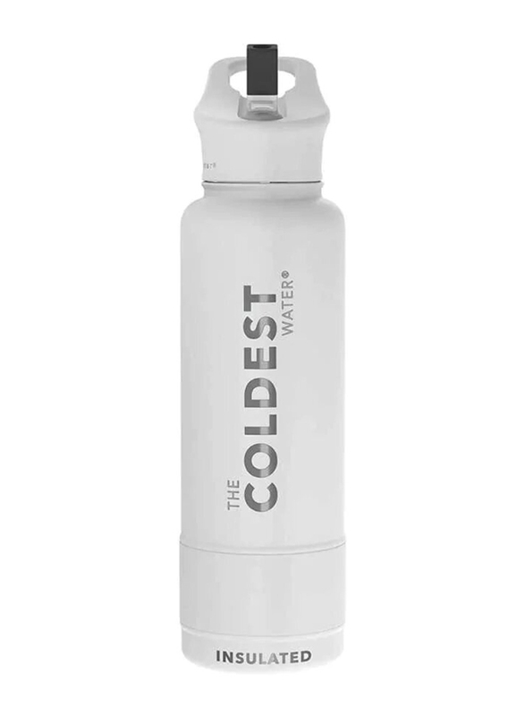 The Coldest Water 1183ml Sports Bottle, Epic White