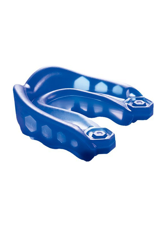 Shock Doctor Adult Gel Max Strapless Mouth Guard, Blue