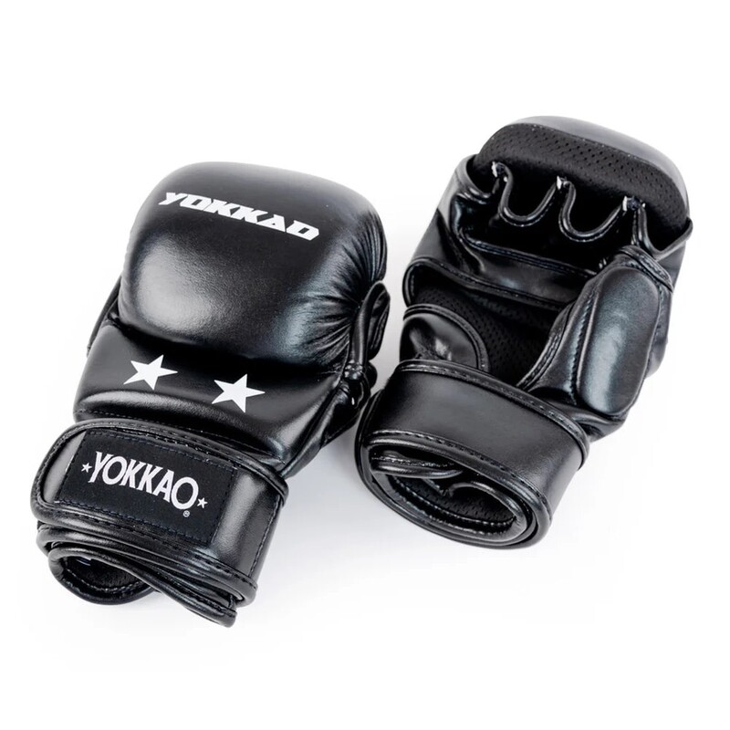 YOKKAO GROUND MMA SPARRING GLOVES BLACK SMALL-MEDIUM