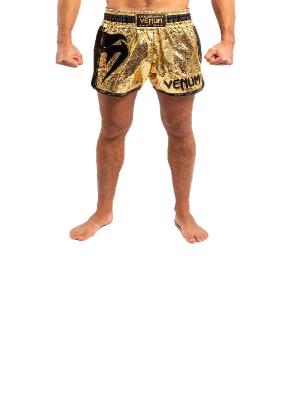 

Venum Giant Foil Muay Thai Shorts For Men, Large, Gold/Black