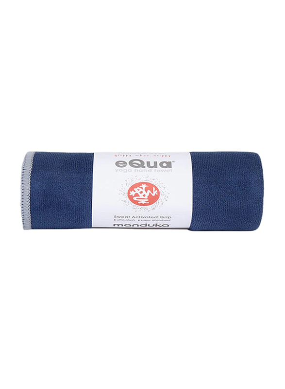 Manduka Equa Yoga Hand Towel, 16-inch, Odyssey Blue