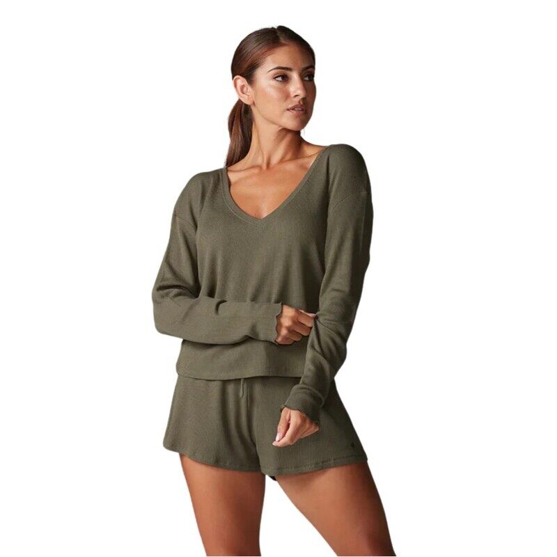 

Tavi Active LOUNGE WAFFLE LONG SLEEVE TOP OLIVE XSMALL