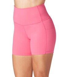 STASH & DASH BIKER SHORT 6" HOT PINK LARGE