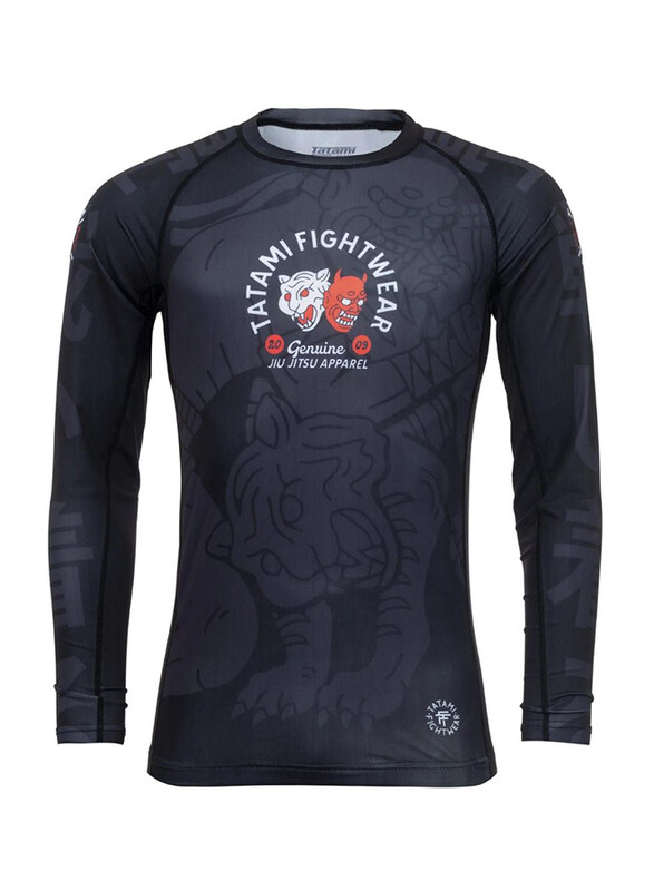 

Tatami Combat Club Rash Guard T-shirt for Men, Medium, Dark Grey