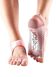 Toesox Bella Half Toe Socks, Medium, Trance