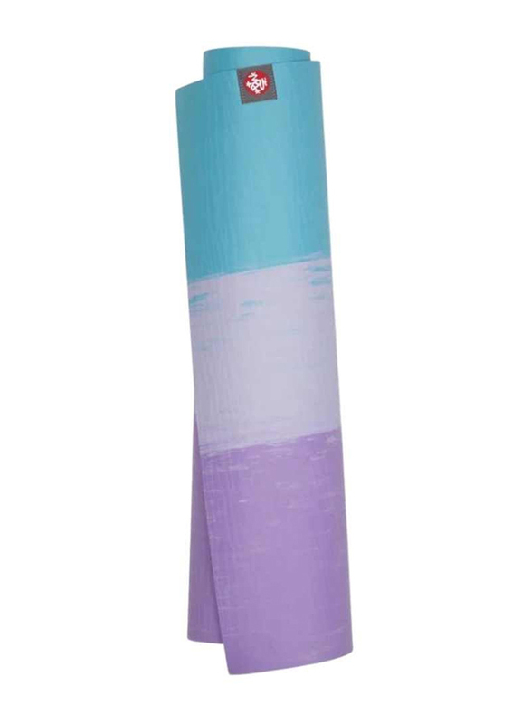 Manduka Eko Lite Yoga Mat, 4mm x 71 inch, Aqua Stripe