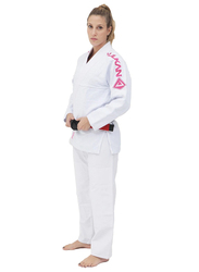 Vulkan A1 Viper Pro Female Gi Kimono, White/Pink
