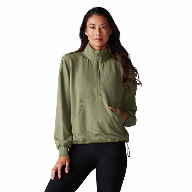 

Tavi Cozy Half Zip Light Olive Xsmall