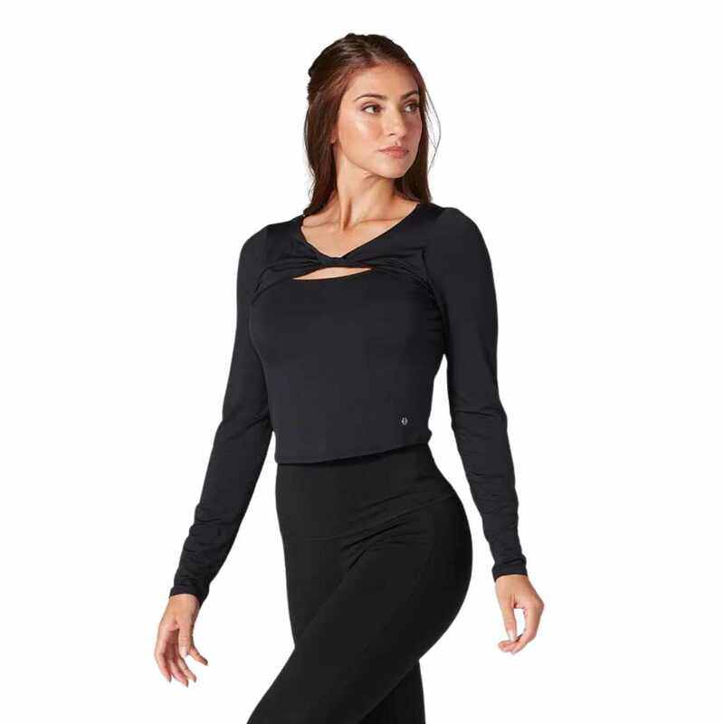 

Tavi Form Cropped Long Sleeve Ebony Xsmall