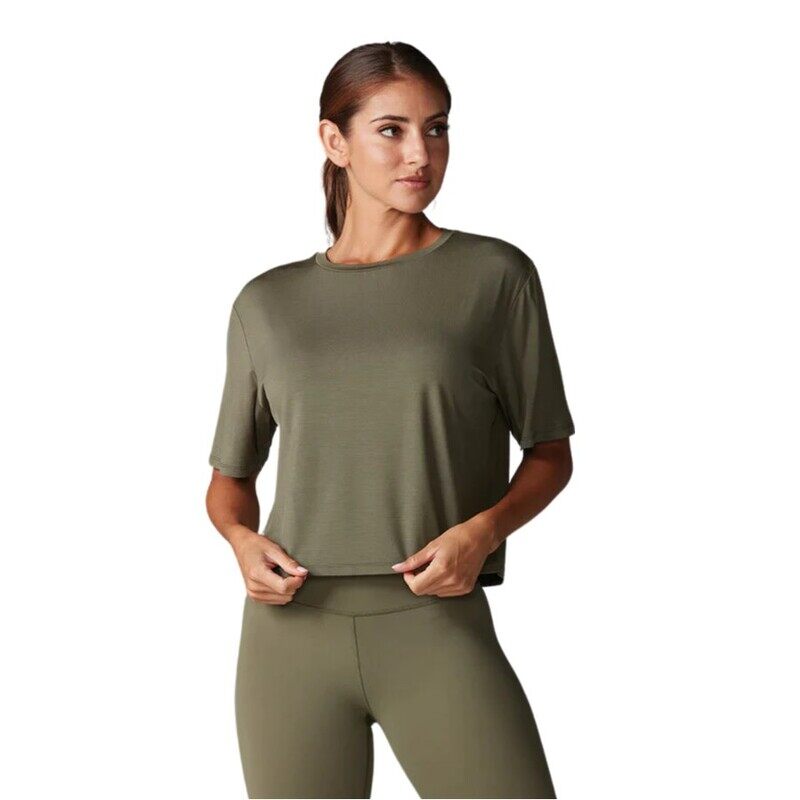 

Tavi Crop Tee Olive Large