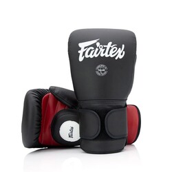 FAIRTEX BGV13 COACH SPARRING GLOVES BLACK/RED STANDARD