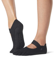 Toesox Mia Full Toe Socks, Medium, Black