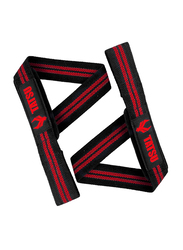 Tatsu Lifting Straps, Standard, Black/Red