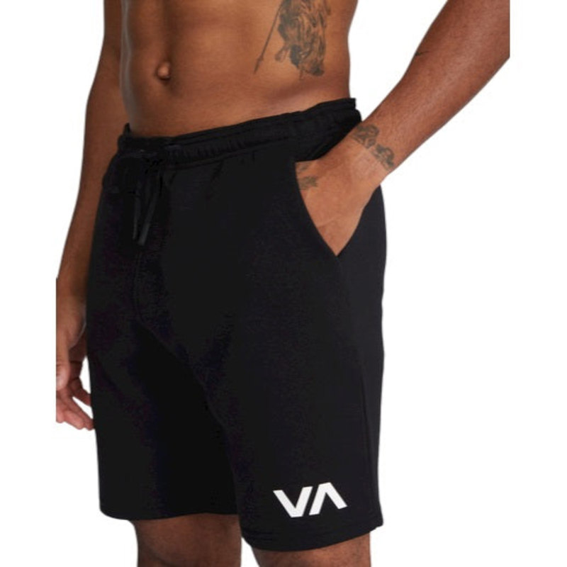 RCVA VA Sport IV Sweat Shorts for Men, Large, Black