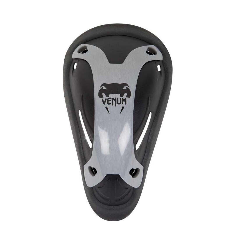 Venum Competitor Groin Guard & Support, Extra Large, Black/Silver