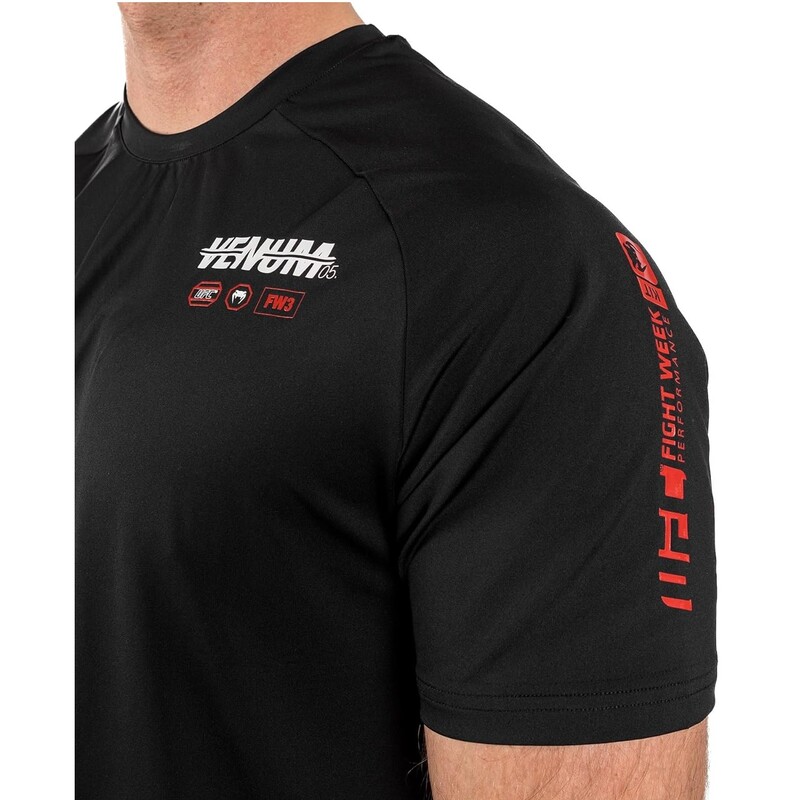 Ufc Adrenaline By Venum Fight Week Men's Dry- Tech T-Shirt Black Xlarge