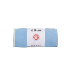 EQUA YOGA HAND TOWEL CLEAR BLUE 16 INCH