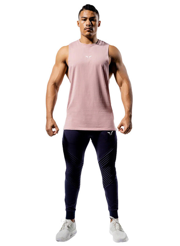 Squatwolf Core Tank Top for Men, Extra Large, Dust Pink