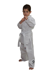 Tatsu Dragon 7/200 Karate Uniform with Black Dragon Print, White
