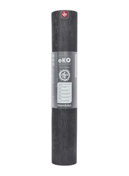 Manduka Eko Yoga Mat, 5mm x 79-inch, Charcoal Black