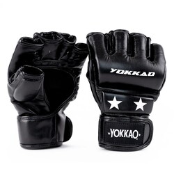 YOKKAO GROUND MMA PRO GLOVES BLACK LARGE-XLARGE