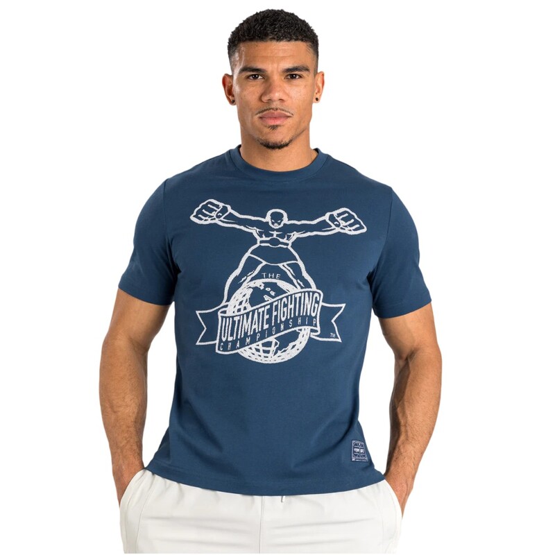 UFC BY VENUM ULTI-MAN T-SHIRT NAVY BLUE/WHITE LARGE