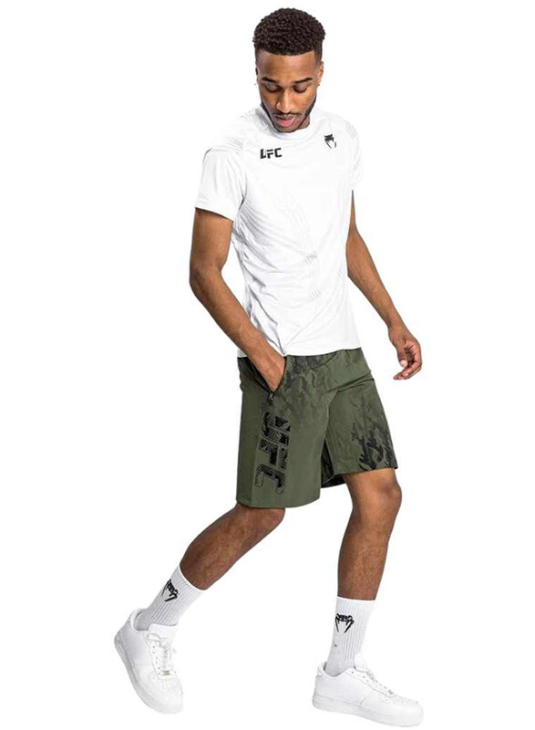 

Venum UFC Pro Line Jersey Short Sleeves T-Shirt for Men, Medium, White