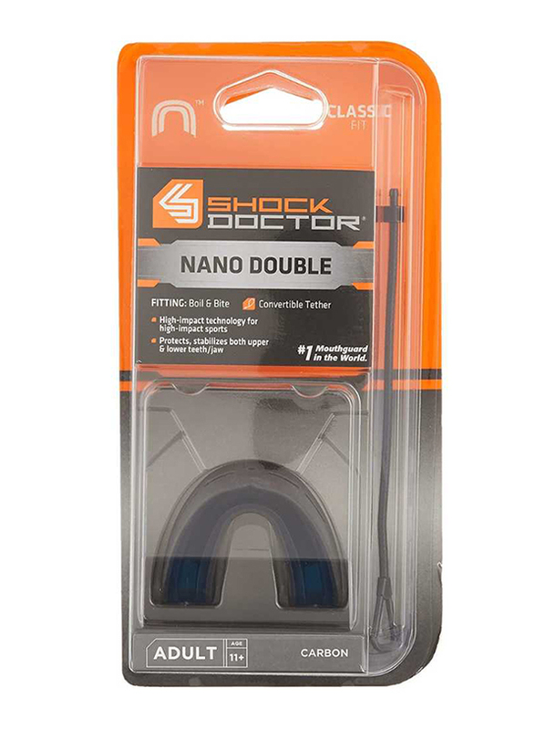 Shock Doctor Nano Double Mouthguard, Carbon