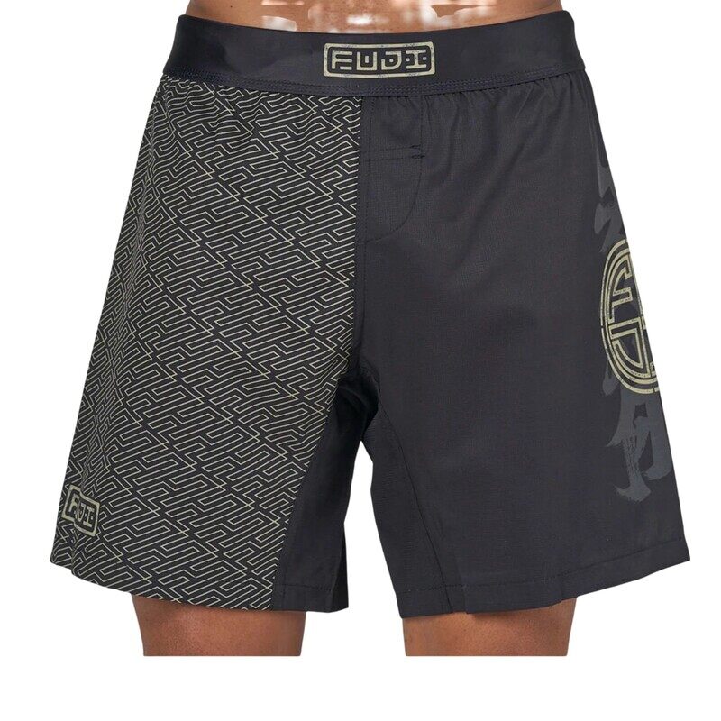 FUJI BUSHIDO FLEX LITE SHORTS BLACK/GOLD LARGE