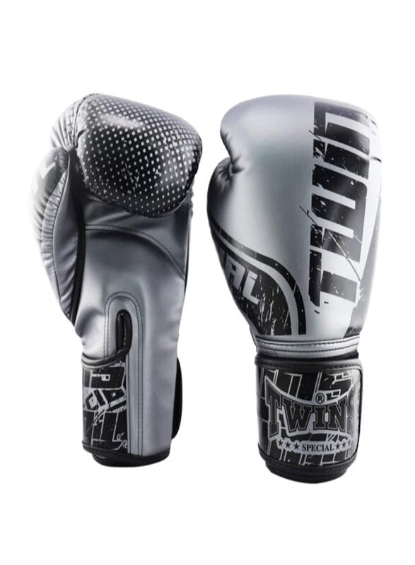 

Twins Special 10-oz FBGVS12 Fancy Boxing Gloves, Black/Grey