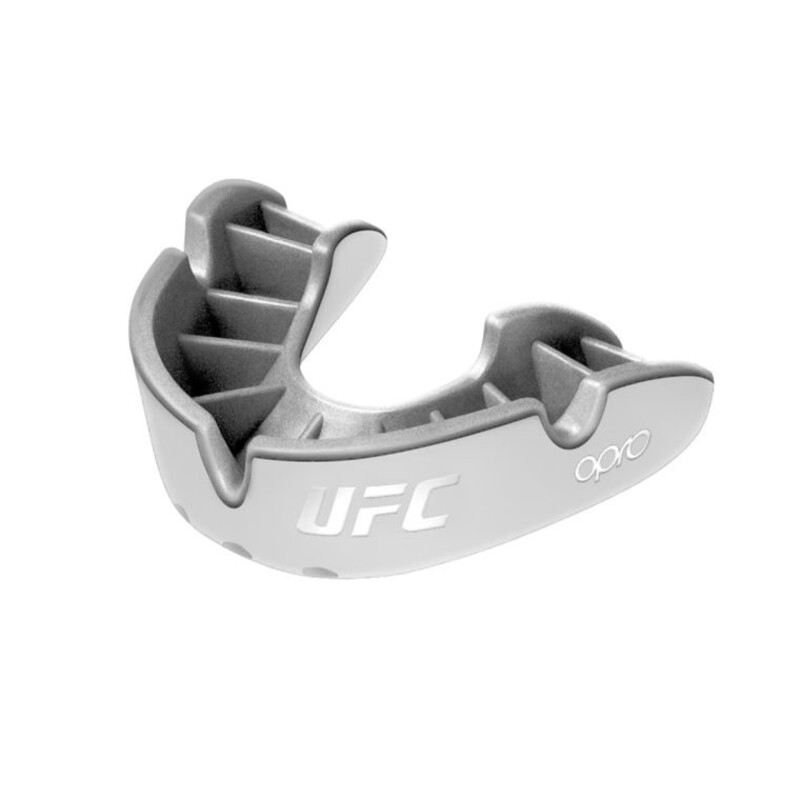 Opro Self Fit Ufc Silver White/Silver Adult