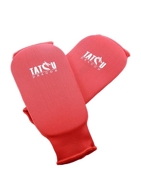 Tatsu Dragon Small Martial Arts Shin Guards, Red