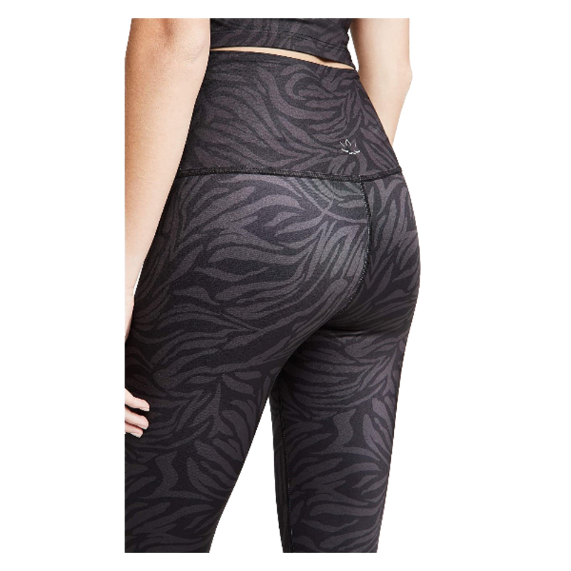 LUX TIGER HIGH WAISTED MIDI LEGGING BLK-TIGER XSMALL
