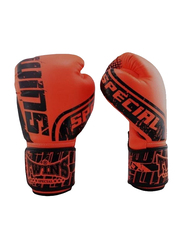 Twins 16-oz Fancy Boxing Gloves, FBGVS12, Black/Red