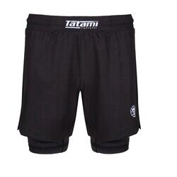 DUAL LAYER GRAPPLING SHORTS BLACK SMALL