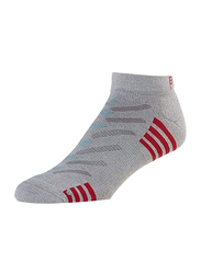 Base Race Sport Low Rise Socks, Medium, Grey
