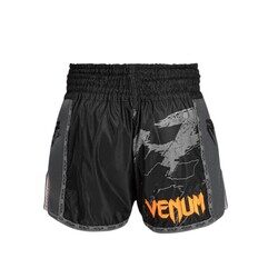 Venum S47 Muay Thai Short Black/Orange Small