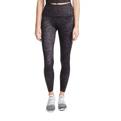 LUX TIGER HIGH WAISTED MIDI LEGGING BLK-TIGER XSMALL