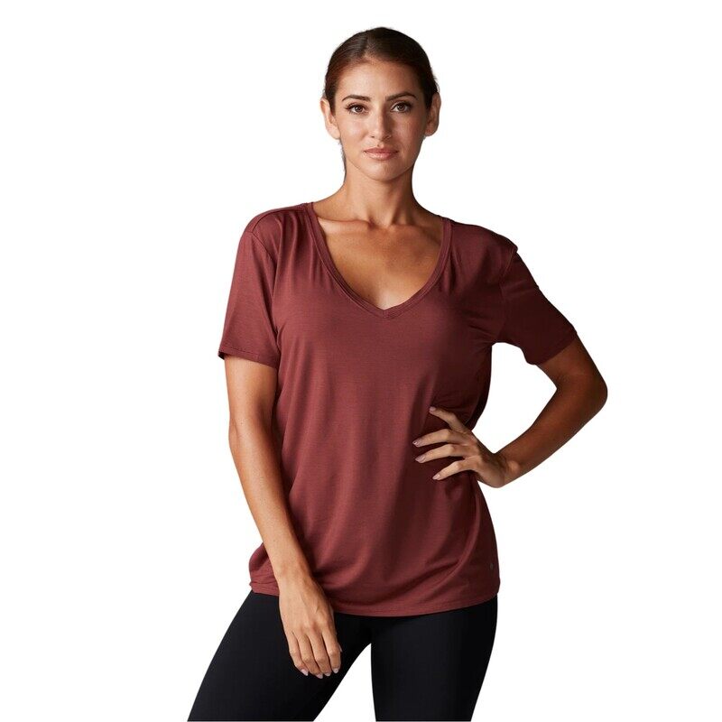 Tavi Everyday V-Neck Tee Sahara Small