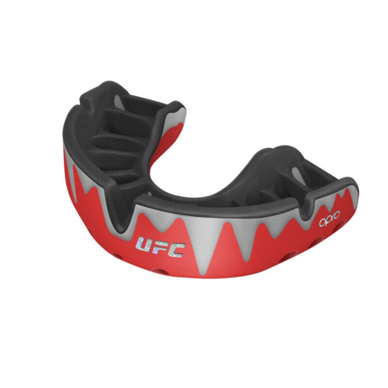 Opro Self Fit Ufc Platinum Red/Silver/Black Adult