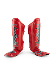 Yokkao Large Combat Sports Shin Guards, Red