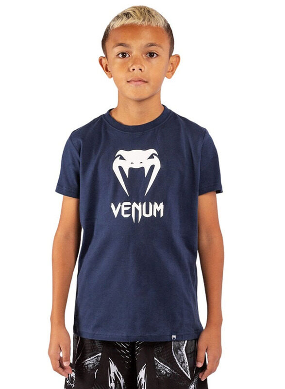 

Venum Classic Kids T-shirt for Boys, 8 Years, Navy Blue