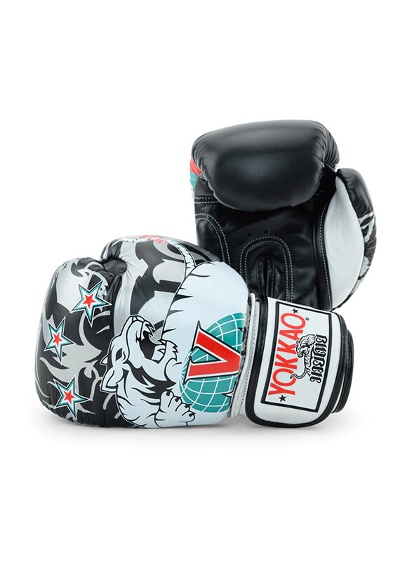 

Yokkao 10-oz Combat Sports Muay Thai Boxing Gloves, Black