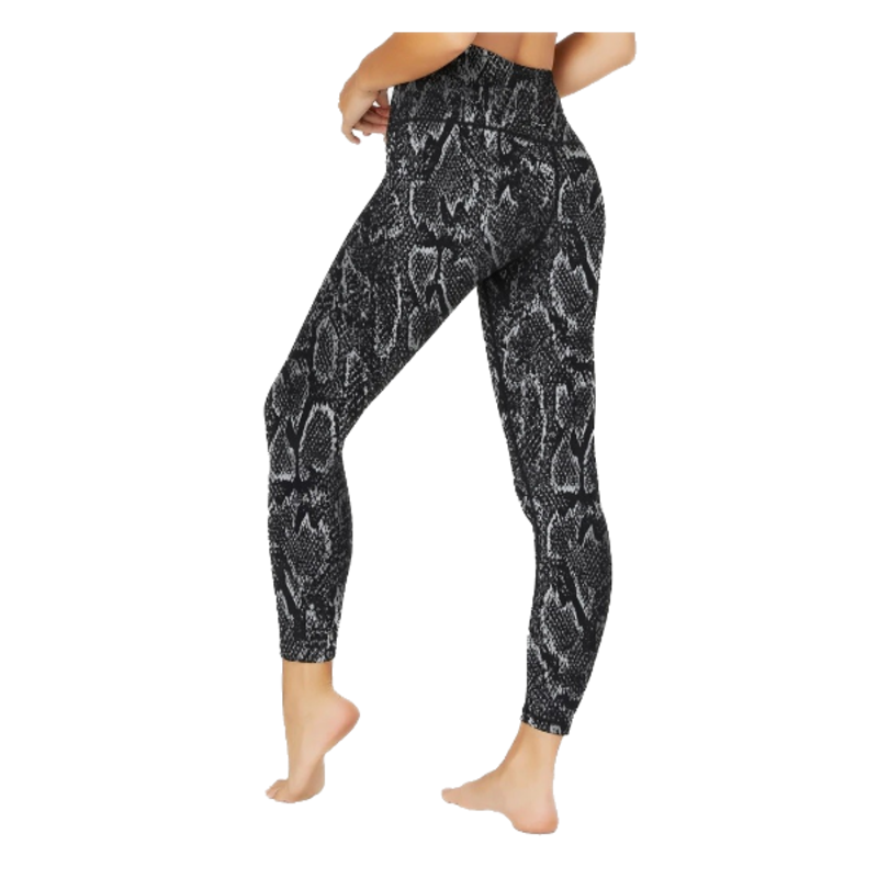 HIGH WAISTED MIDI LEGGING BLK-SNAKE MEDIUM