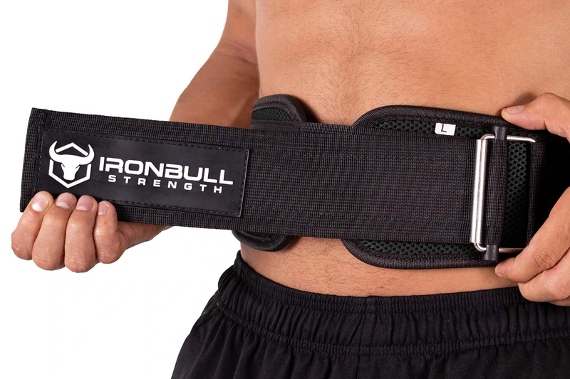 IronBull Strength Nylon Weightlifting Belt, Small, Black