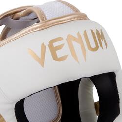 Venum Elite Headgear White/Gold Standard