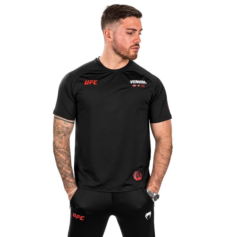 Ufc Adrenaline By Venum Fight Week Men's Dry- Tech T-Shirt Black Xlarge